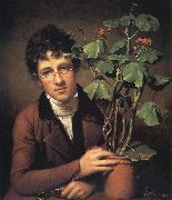 Rembrandt Peale Rubens Peale with a Geranium oil painting artist